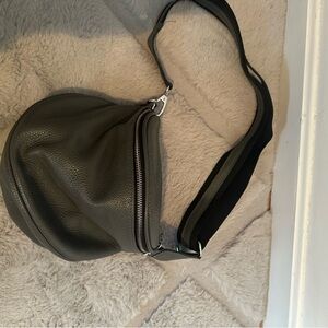 Stylish Gray Leather Bag